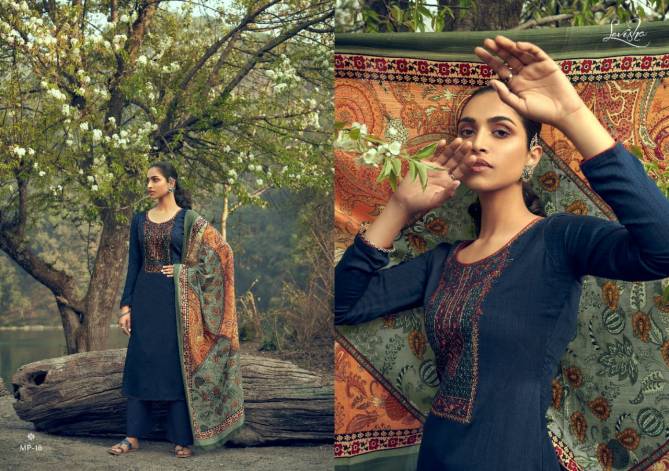 Levisha Anaya Exclusive Latest Heavy Kashmiri Embroidery Work Cotton Dress Collection